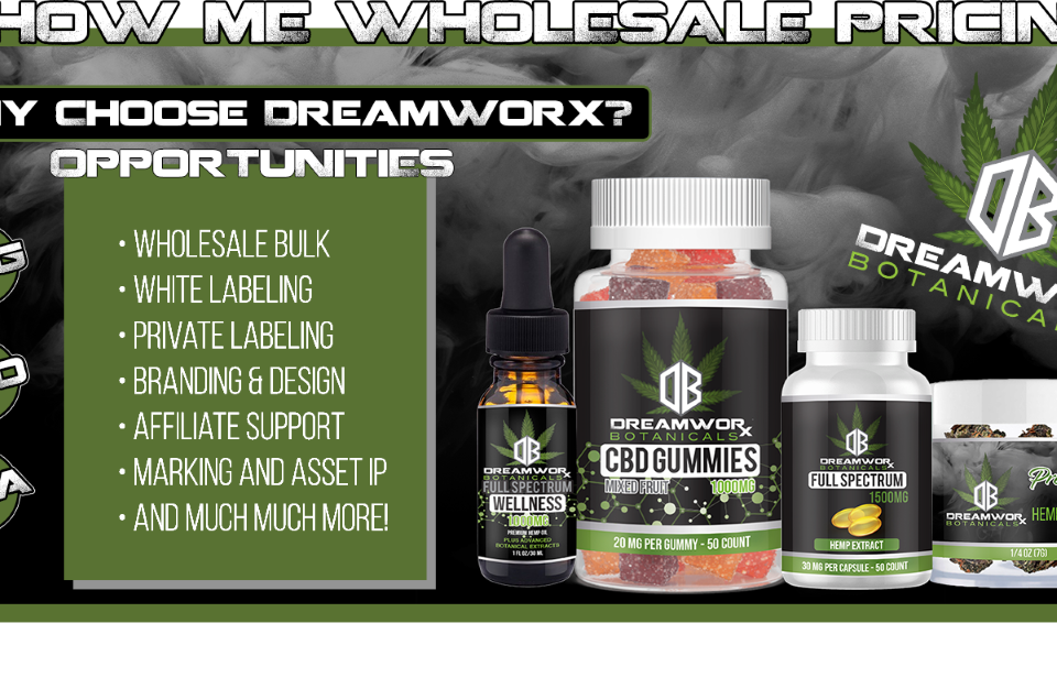 CBG Isolate Wholesale Prices Tulsa DreamwoRx Botanicals CBD CBG Cannabis Bulk Wholesale Reseller White Private Label Poteau Tulsa Oklahoma