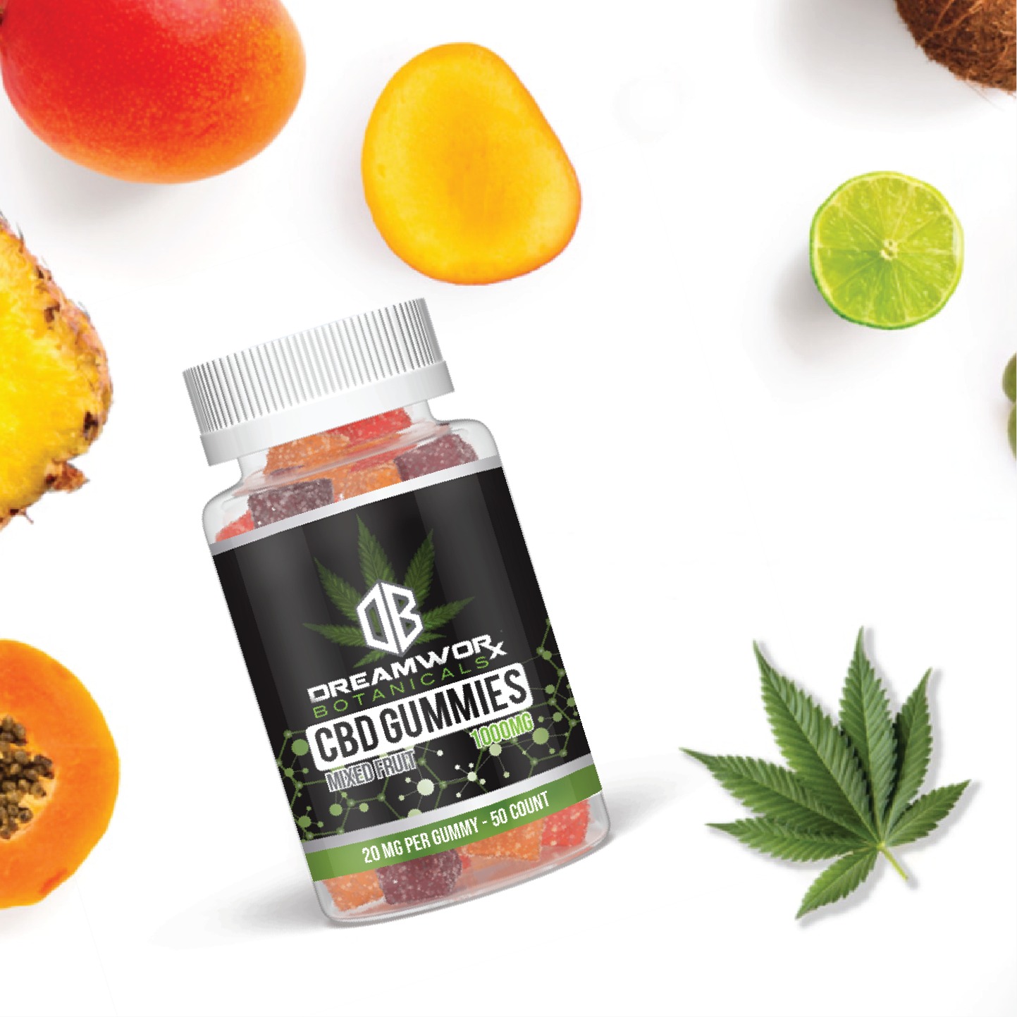 Private Label CBD Gummies - CBD Infused Gummies White and Private Label CBD Edibles